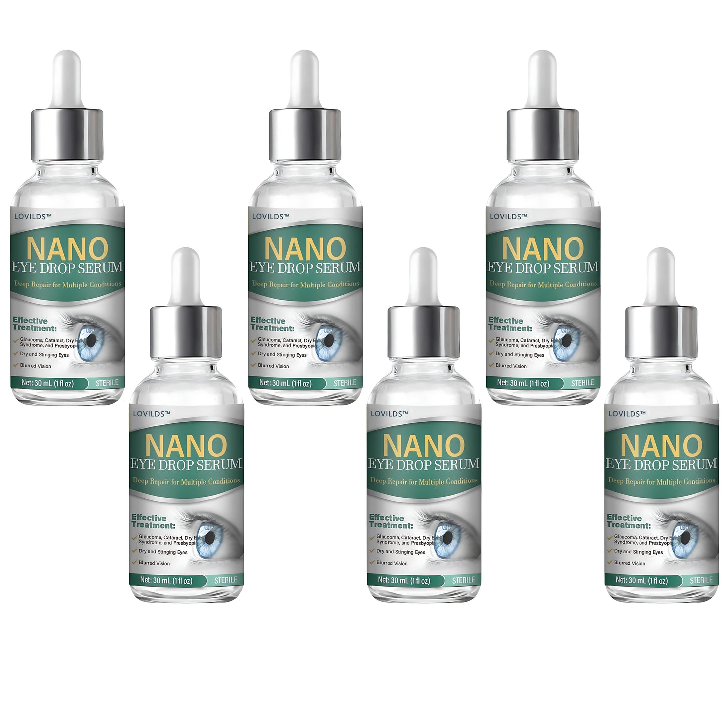 👩⚕️LOVILDS™ Nano Eye Drops Serum ✅FDA Approved(Suitable for presbyopia, dry eye syndrome, glaucoma, and cataracts) 👀