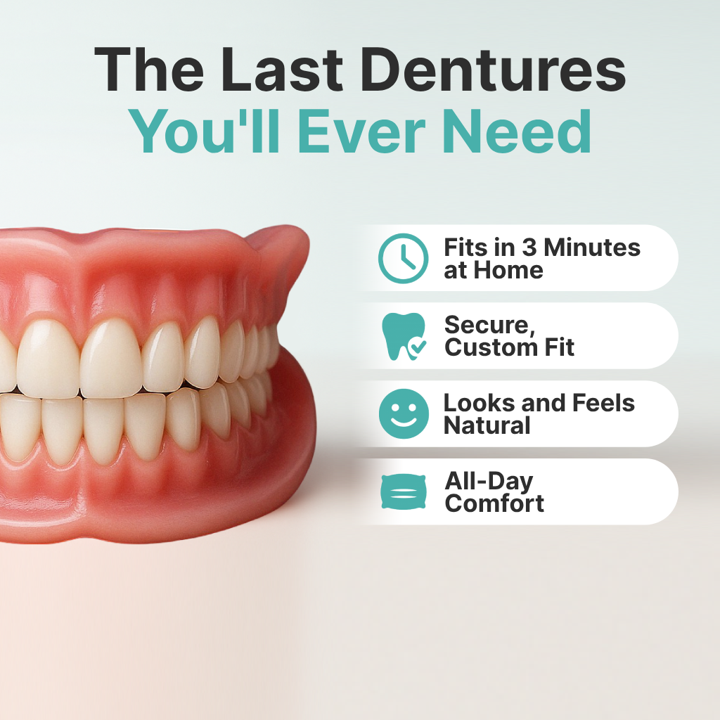 ? Ends Today: 70% OFF! Medazy? Custom-Fit Full Functional DenturesMake you more confident